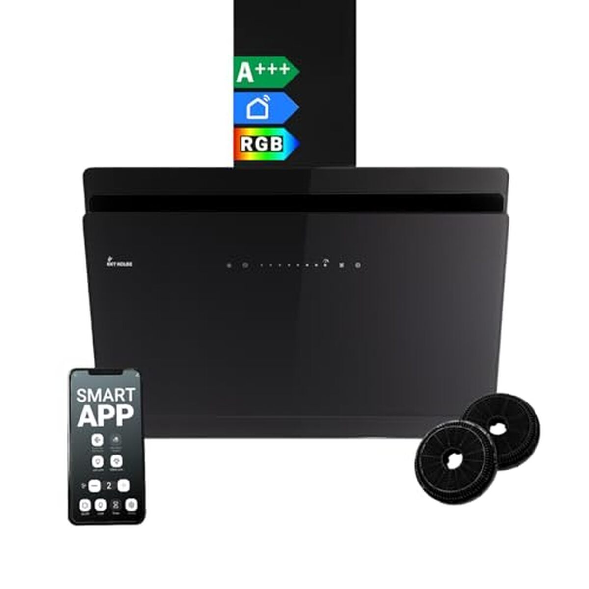 Test : hotte kkt kolbe verre noir et wifi intelligent