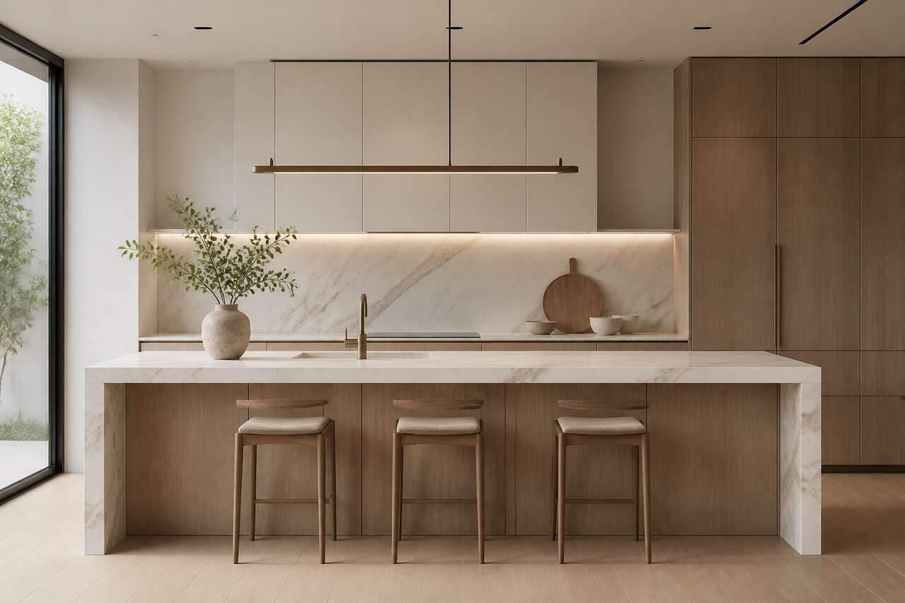 Cuisine minimaliste : matières et inspirations pour un style épuré