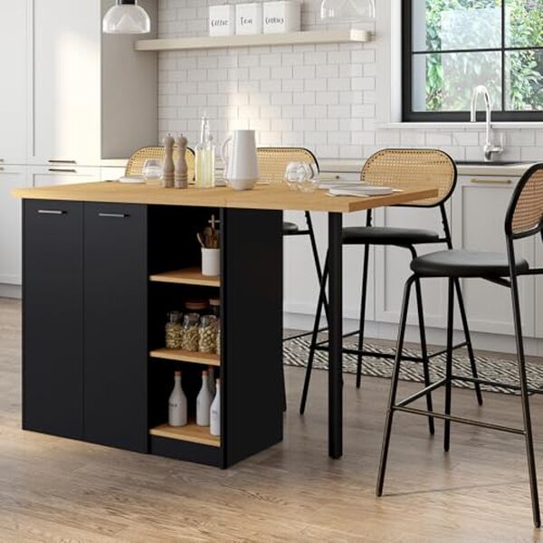 Découvrez notre test détaillé de l'îlot central Cesar IDMarket 140 cm en bois noir. Qualité, design et fonctionnalité : l'avis complet pour bien choisir votre îlot de cuisine.