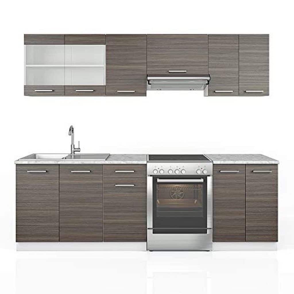 Test de la cuisine Raul 240 cm de Vicco : fonctionnalité et design sans plan de travail
