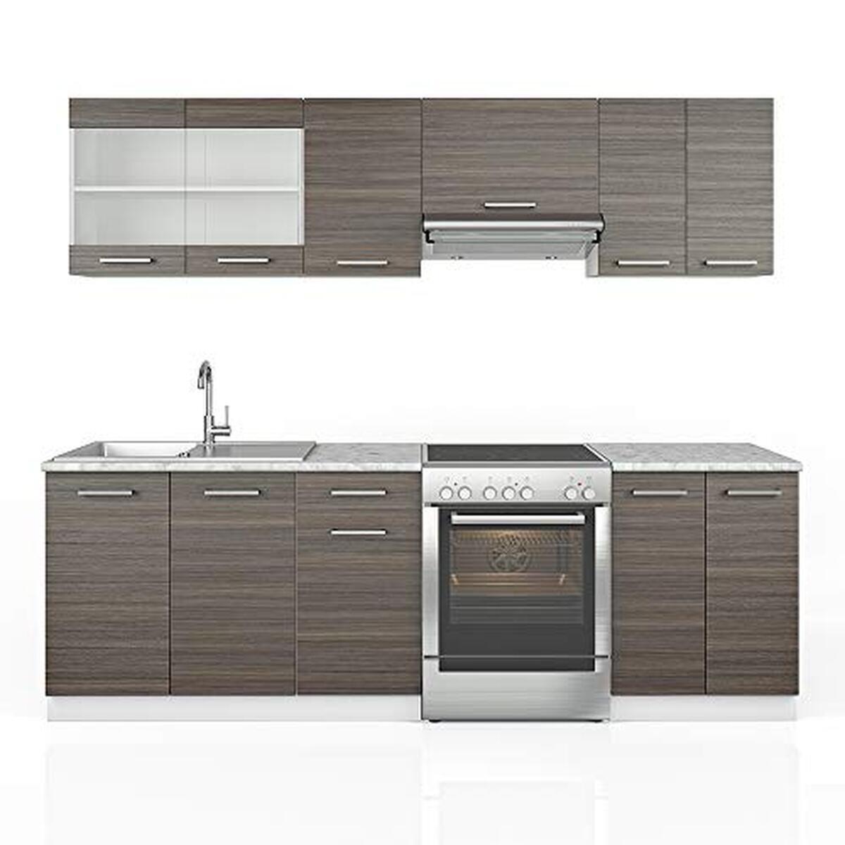 Test de la cuisine Raul 240 cm de Vicco : fonctionnalité et design sans plan de travail