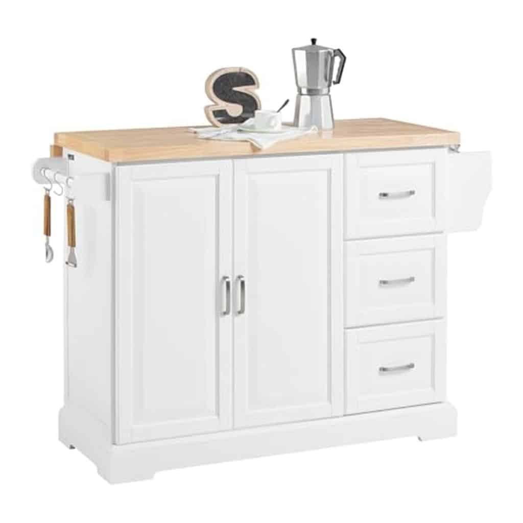 Test de la desserte SoBuy FKW41-WN avec plan extensible