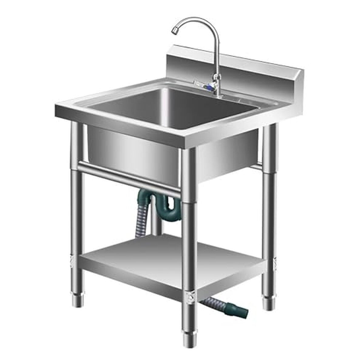 Test de l'évier inox 60 cm pour jardin et buanderie